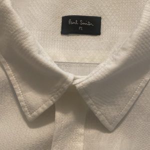 White patterned PS Paul Smith 100% cotton shirt. XXL.
